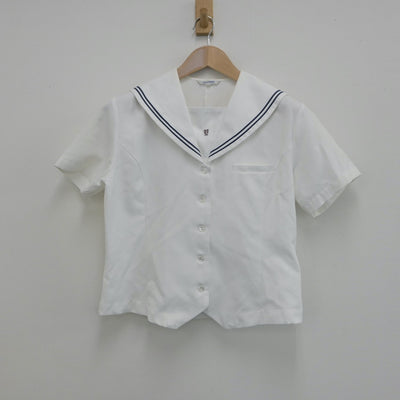 【中古】広島県 広島県立安西高等学校 女子制服 2点（セーラー服・スカート）sf015791