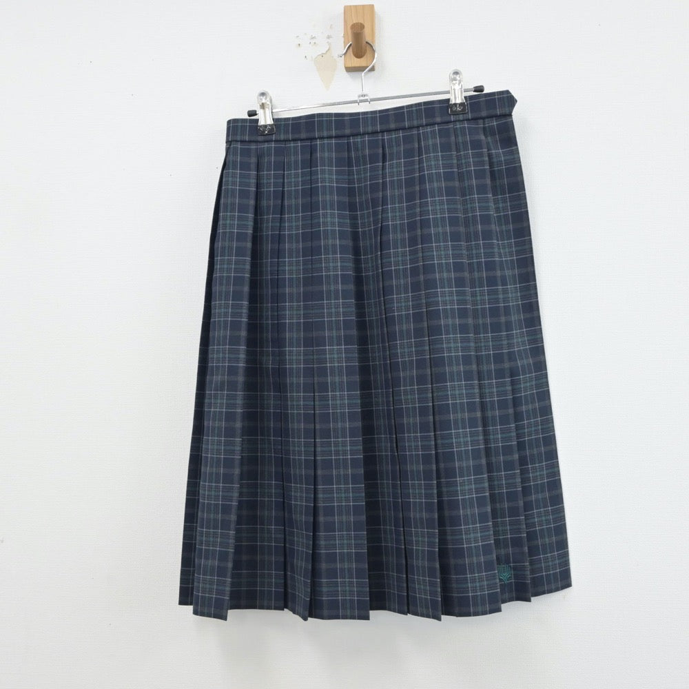 【中古】大阪府 大阪学芸中等教育学校 女子制服 3点（シャツ・ニットベスト・スカート）sf015809