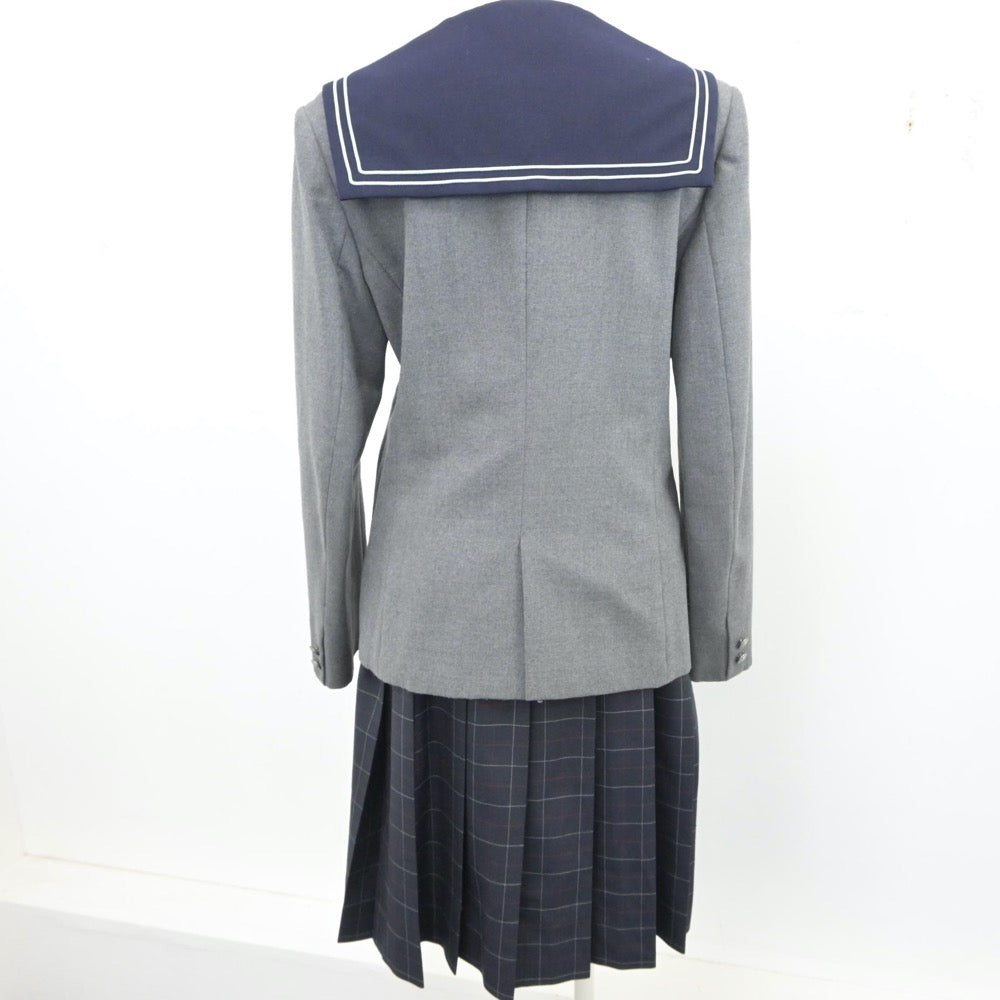 【中古】福岡県 精華女子高等学校 女子制服 3点（セーラー服・ニット・ジャンパースカート）sf015818