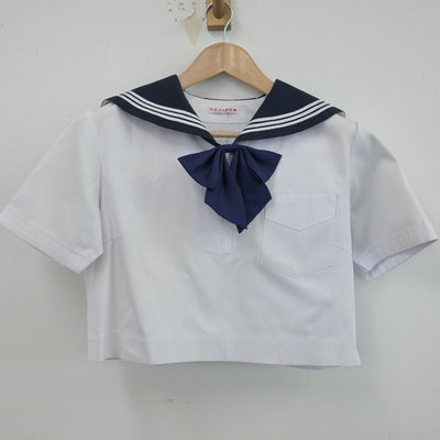 【中古】福岡県 精華女子高等学校 女子制服 3点（セーラー服・スカート）sf015819