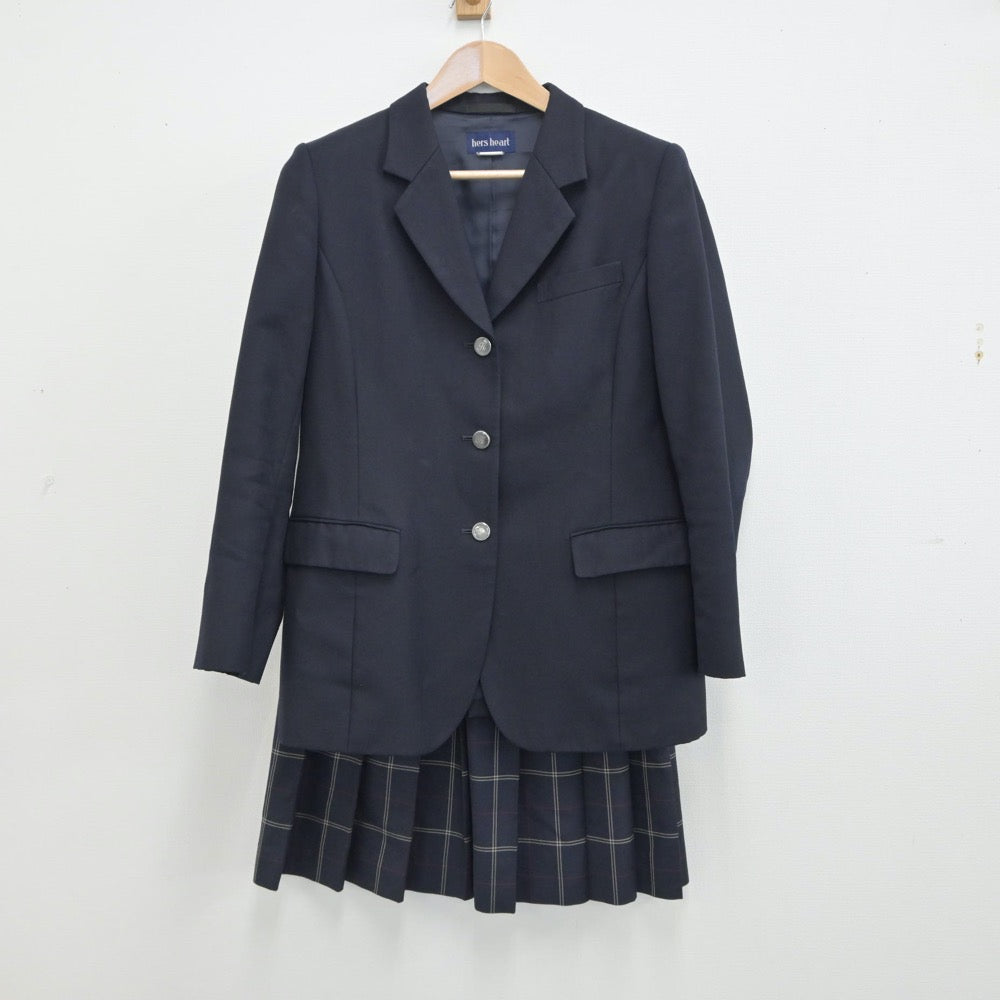 【中古】東京都 駒澤大学高等学校 女子制服 2点（ブレザー・スカート）sf015824