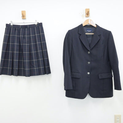 【中古】東京都 駒澤大学高等学校 女子制服 2点（ブレザー・スカート）sf015824