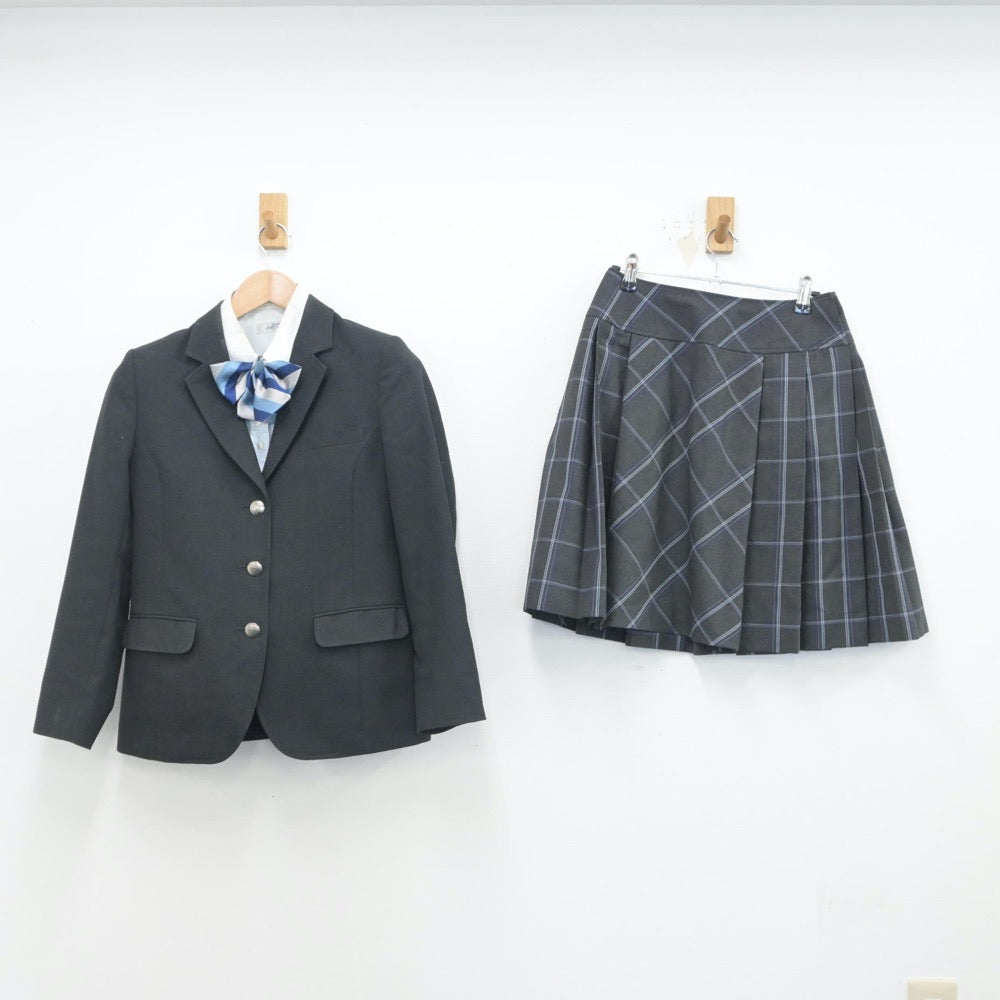 【中古】愛知県 県立城北つばさ高等学校 女子制服 4点（ブレザー・シャツ・スカート）sf015845