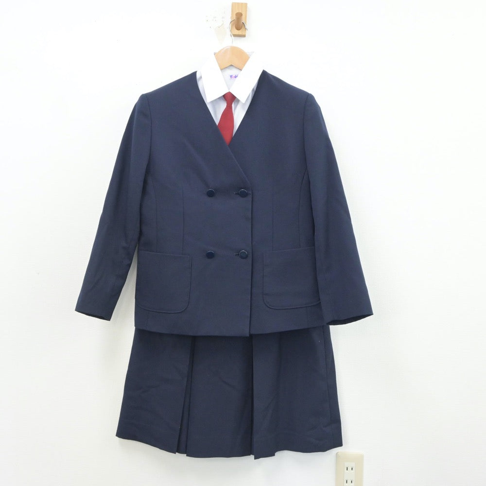 【中古】宮城県 大崎市立古川東中学校 女子制服 4点（ブレザー・シャツ・スカート）sf015846