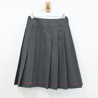 【中古】東京都 桜美林高等学校 女子制服 4点（シャツ・ニットベスト・スカート）sf015851