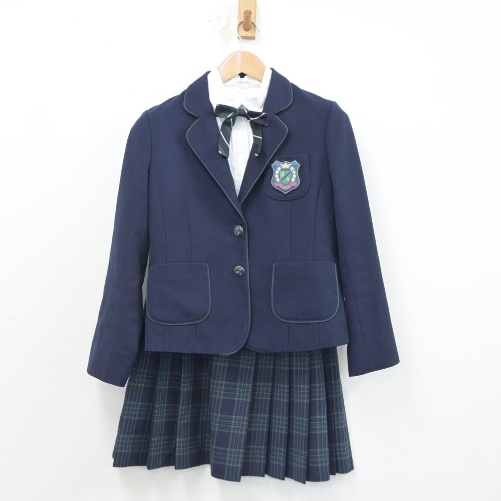 【中古】東京都 國學院高等学校 女子制服 6点（ブレザー・シャツ・ニット・スカート）sf015857