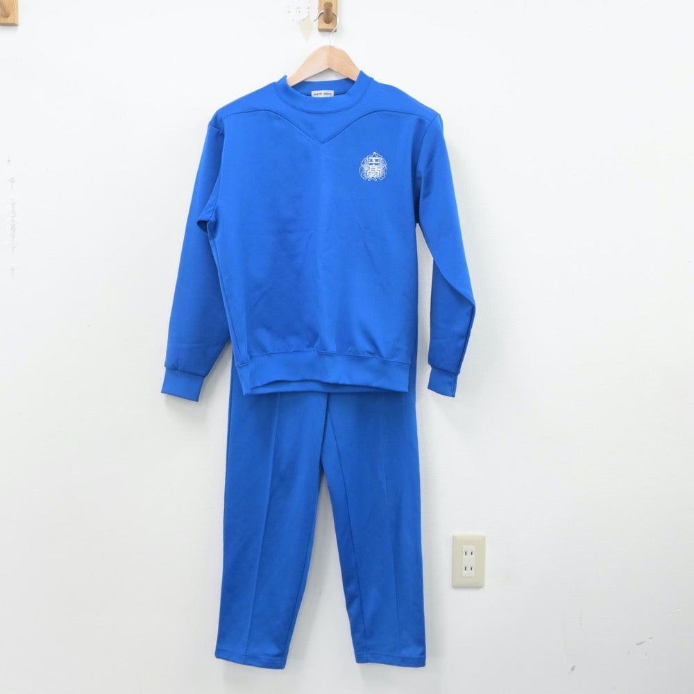 【中古】熊本県 熊本工業高等学校 女子制服 2点（ジャージ 上・ジャージ 下）sf015859