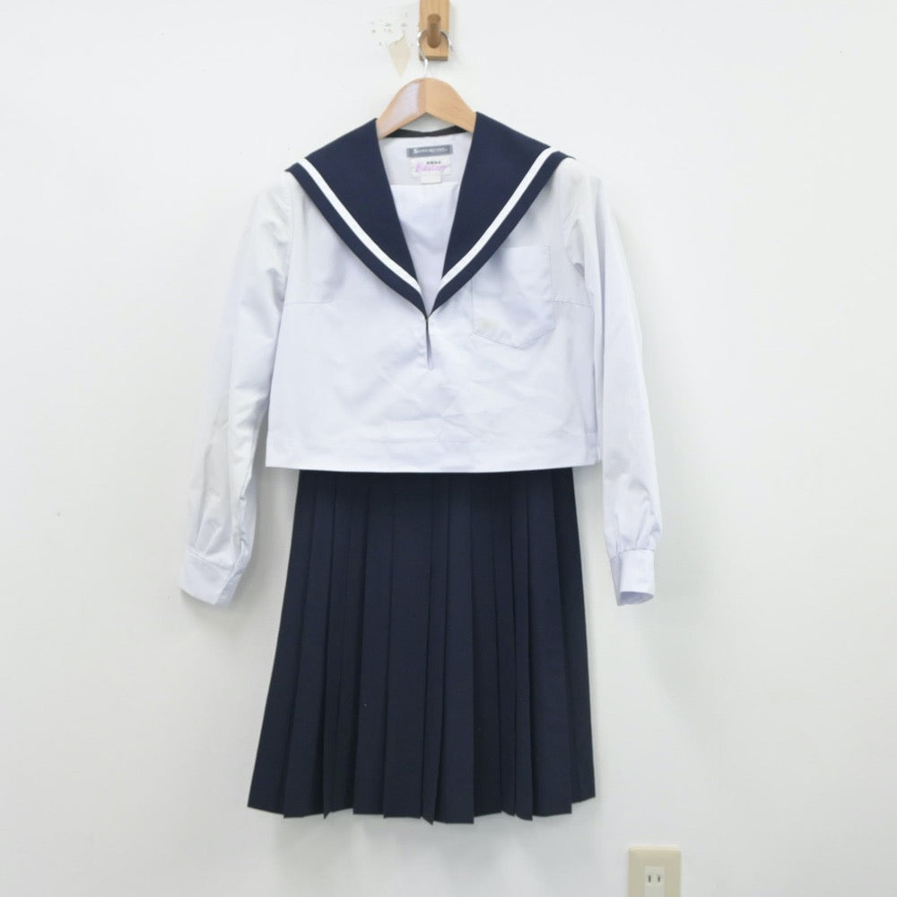 【中古】愛知県 愛知県立刈谷北高等学校 女子制服 3点（セーラー服・スカート）sf015867