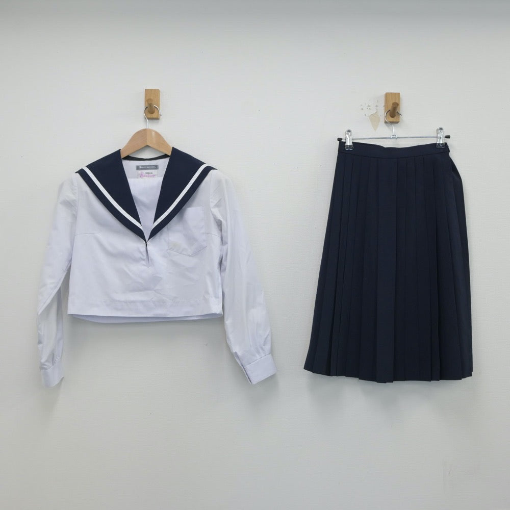 【中古】愛知県 愛知県立刈谷北高等学校 女子制服 3点（セーラー服・スカート）sf015867