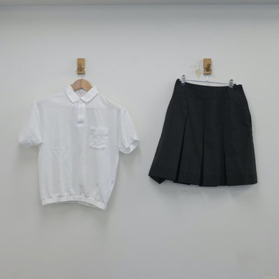 【中古】兵庫県 兵庫県立伊丹西高等学校 女子制服 3点（シャツ・スカート）sf015869