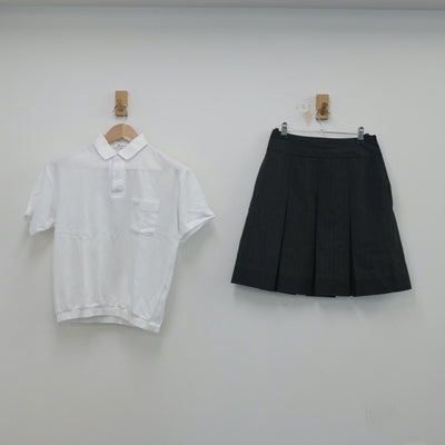 【中古】兵庫県 兵庫県立伊丹西高等学校 女子制服 3点（シャツ・スカート）sf015870