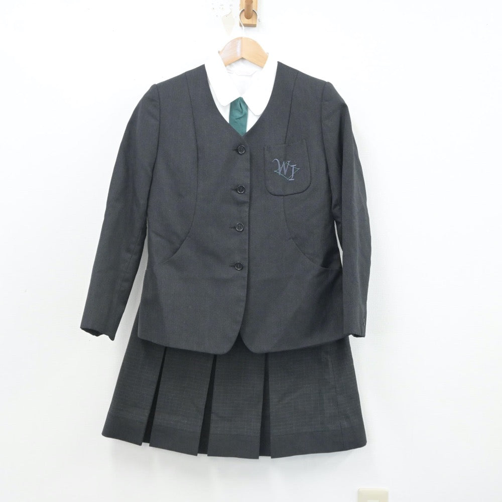 【中古】兵庫県 兵庫県立伊丹西高等学校 女子制服 3点（ブレザー・シャツ・スカート）sf015871