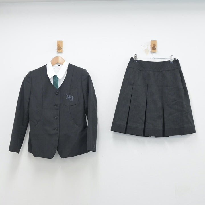 【中古】兵庫県 兵庫県立伊丹西高等学校 女子制服 3点（ブレザー・シャツ・スカート）sf015872