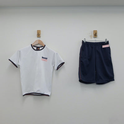 【中古】広島県 三原市立第五中学校 女子制服 2点（体操服 上・体操服 下）sf015880