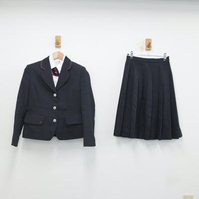 【中古】兵庫県 梅花高等学校 女子制服 4点（ブレザー・シャツ・スカート）sf015884