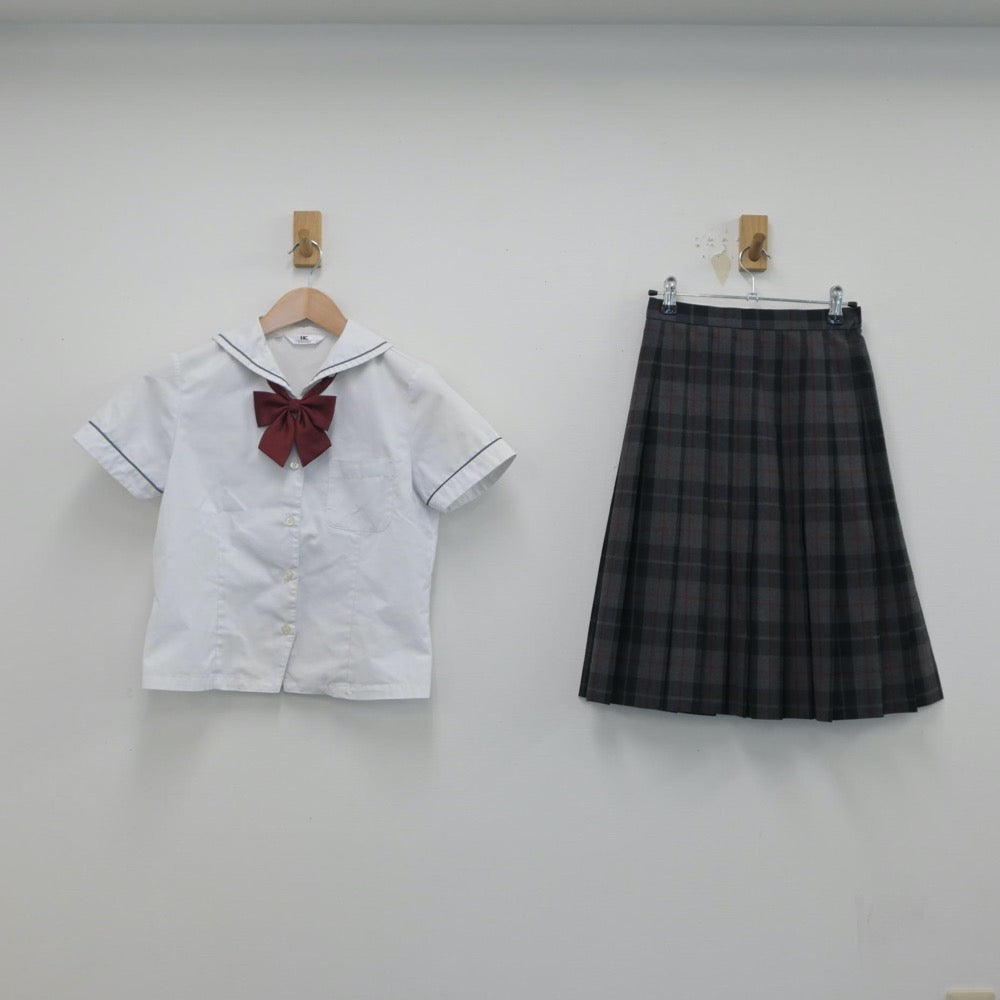 中古制服】兵庫県 梅花高等学校 女子制服 3点（セーラー服