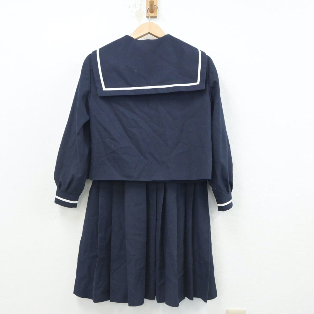 【中古】福島県 小名浜第一中学校 女子制服 3点（セーラー服・スカート）sf015890