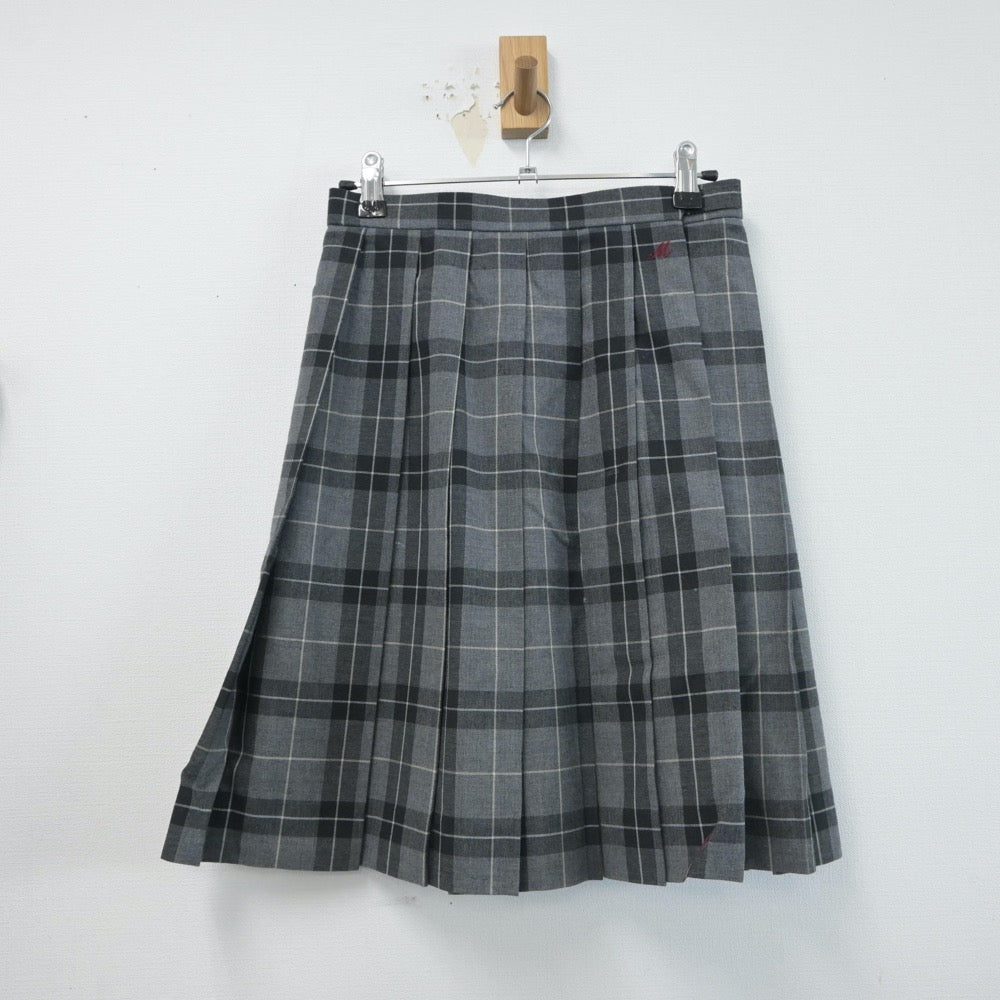 【中古】京都府 京都府立桃山高等学校 女子制服 2点（ニットベスト・スカート）sf015926