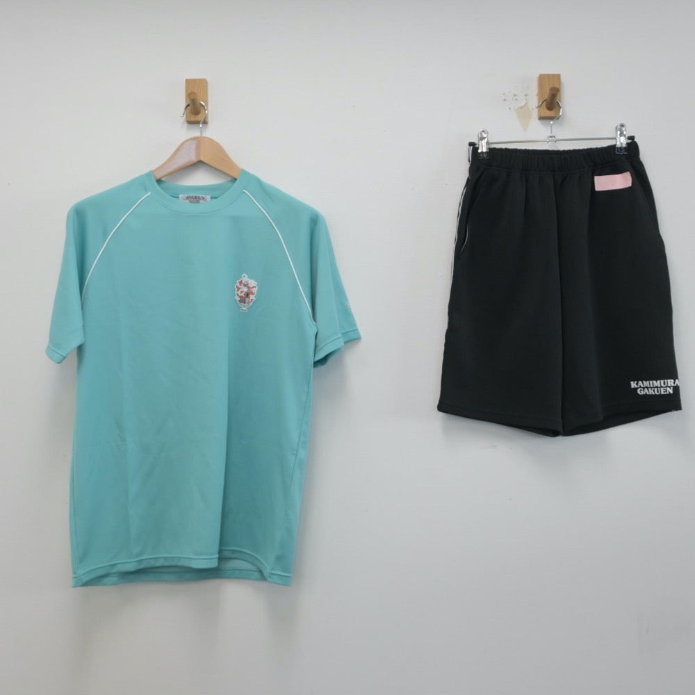 【中古】鹿児島県 神村学園高等学校 女子制服 2点（体操服 上・体操服 下）sf015936