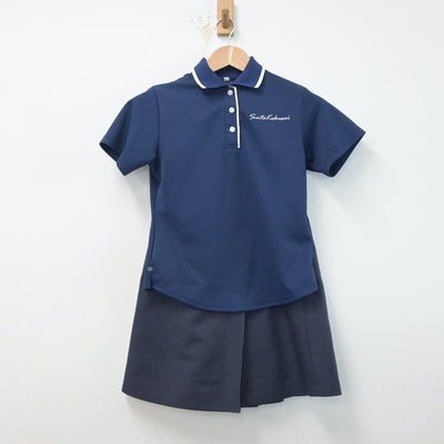 【中古】大阪府 大阪府立水都国際中学校 女子制服 3点（シャツ・スカート）sf015940