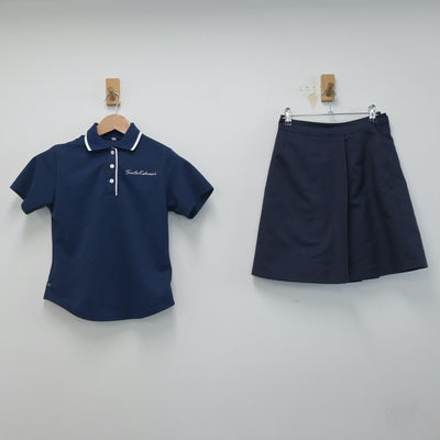 【中古】大阪府 大阪府立水都国際中学校 女子制服 3点（シャツ・スカート）sf015940