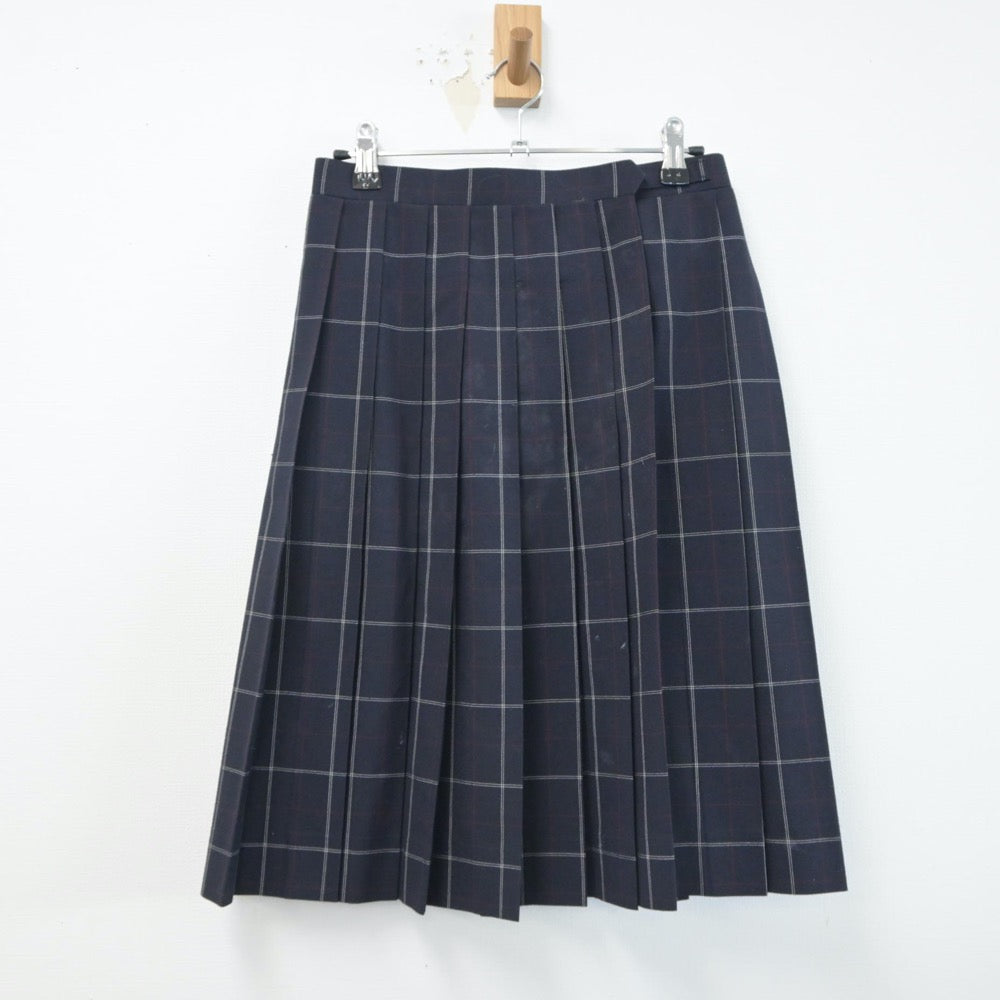 【中古】東京都 東京都足立区立東綾瀬中学校 女子制服 4点（シャツ・ニットベスト・スカート）sf015942