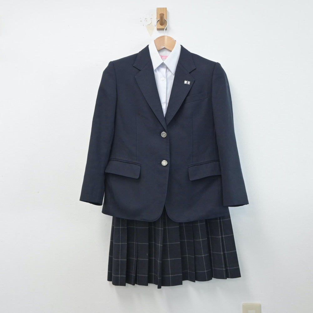 【中古】東京都 東京都足立区立東綾瀬中学校 女子制服 4点（ブレザー・シャツ・スカート）sf015943