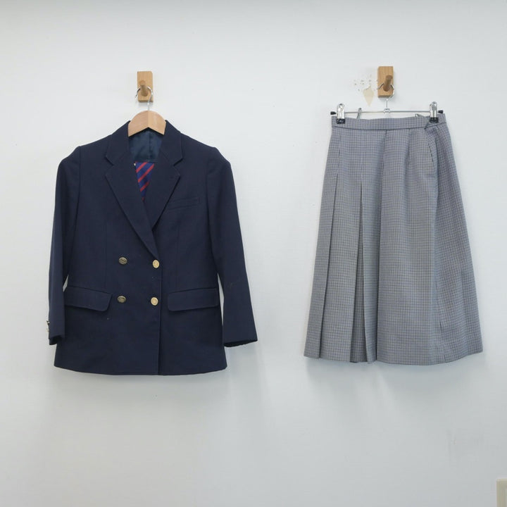 【中古】北海道 札幌市立厚別南中学校 女子制服 3点（ブレザー・スカート）sf015945