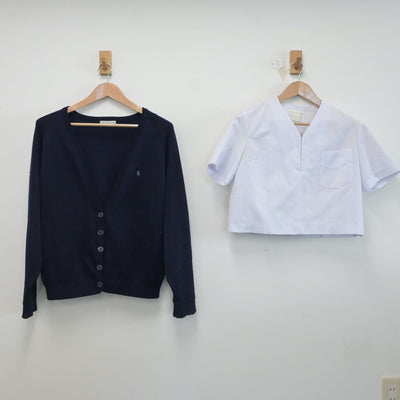 【中古】北海道 札幌啓成高等学校 女子制服 3点（セーラー服・ニット）sf015946