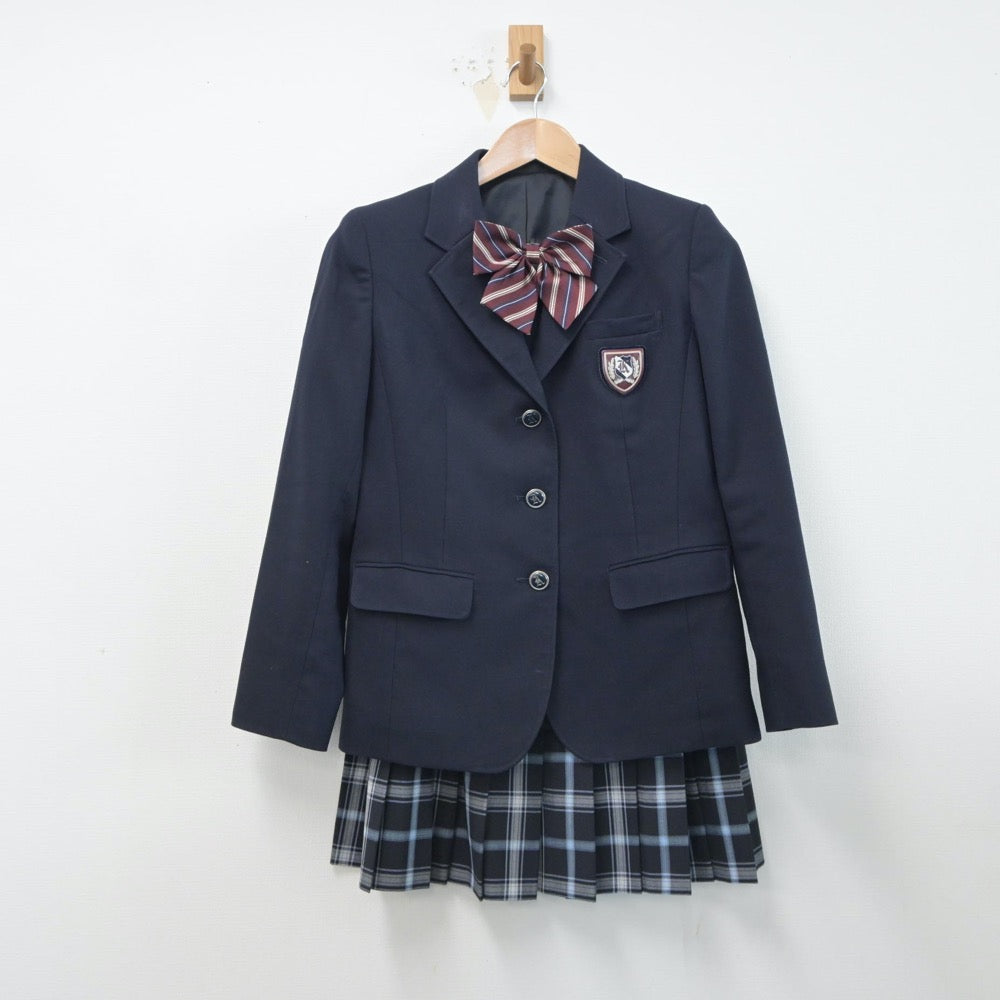 【中古】愛知県 名古屋市立神丘中学校 女子制服 6点（ブレザー・スカート）sf015947