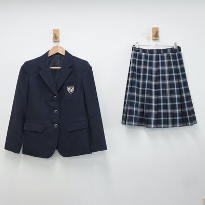 【中古】愛知県 名古屋市立神丘中学校 女子制服 6点（ブレザー・スカート）sf015947