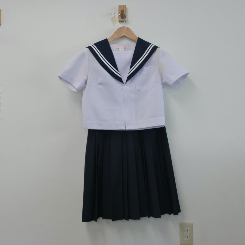 【中古】愛知県 瀬戸市立南山中学校 女子制服 3点（セーラー服・スカート）sf015950