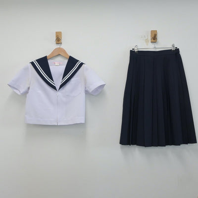 【中古】愛知県 瀬戸市立南山中学校 女子制服 3点（セーラー服・スカート）sf015950