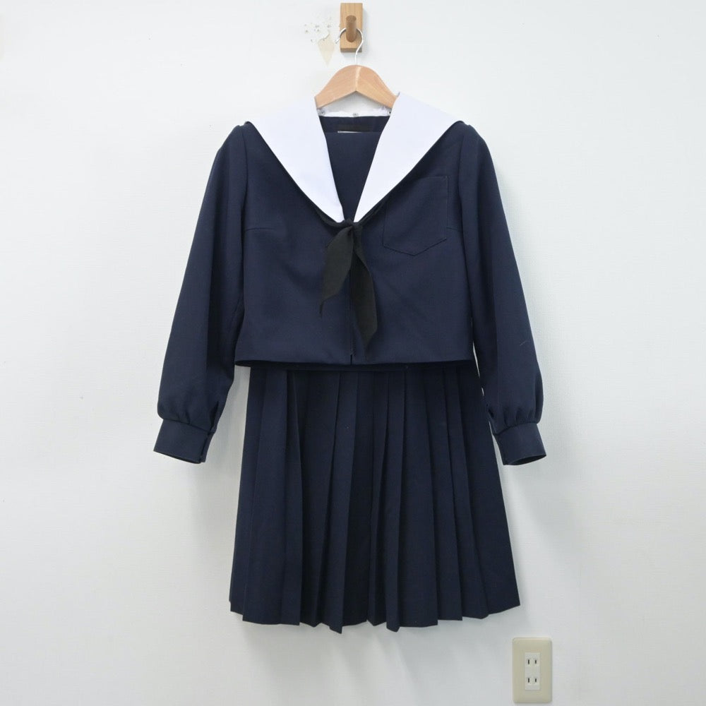 【中古】愛知県 瀬戸市立南山中学校 女子制服 3点（セーラー服・スカート）sf015951