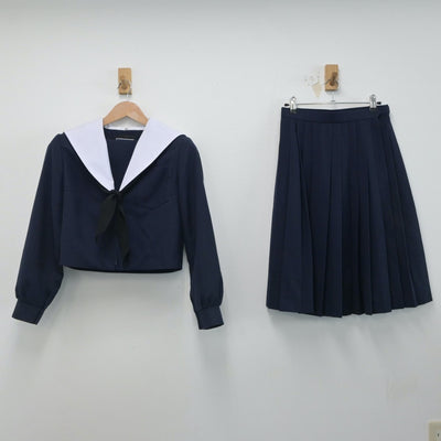 【中古】愛知県 瀬戸市立南山中学校 女子制服 3点（セーラー服・スカート）sf015951