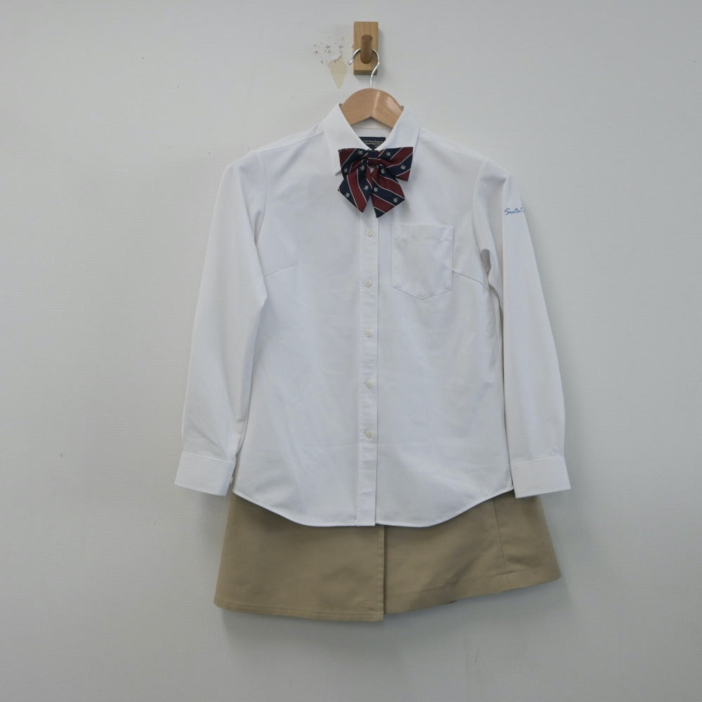 【中古】大阪府 大阪府立水都国際中学校 女子制服 7点（ブレザー・シャツ・ニット・スカート）sf015959