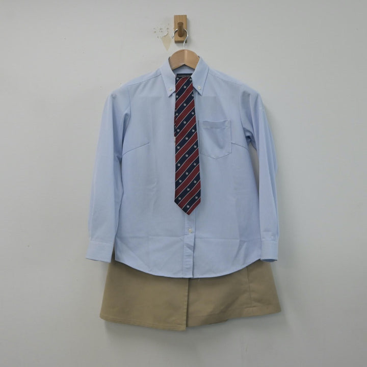 【中古】大阪府 大阪府立水都国際中学校 女子制服 7点（ブレザー・シャツ・ニット・スカート）sf015959