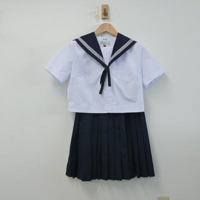 【中古】愛知県 瑞陵高等学校 女子制服 3点（セーラー服・スカート）sf015960