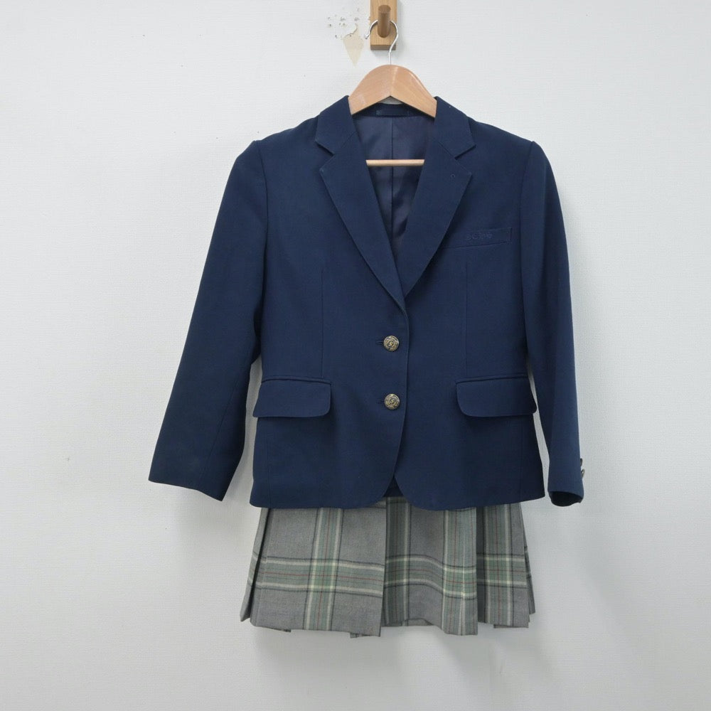 【中古】北海道 札幌商業高等学校 女子制服 3点（ブレザー・ベスト・スカート）sf015973