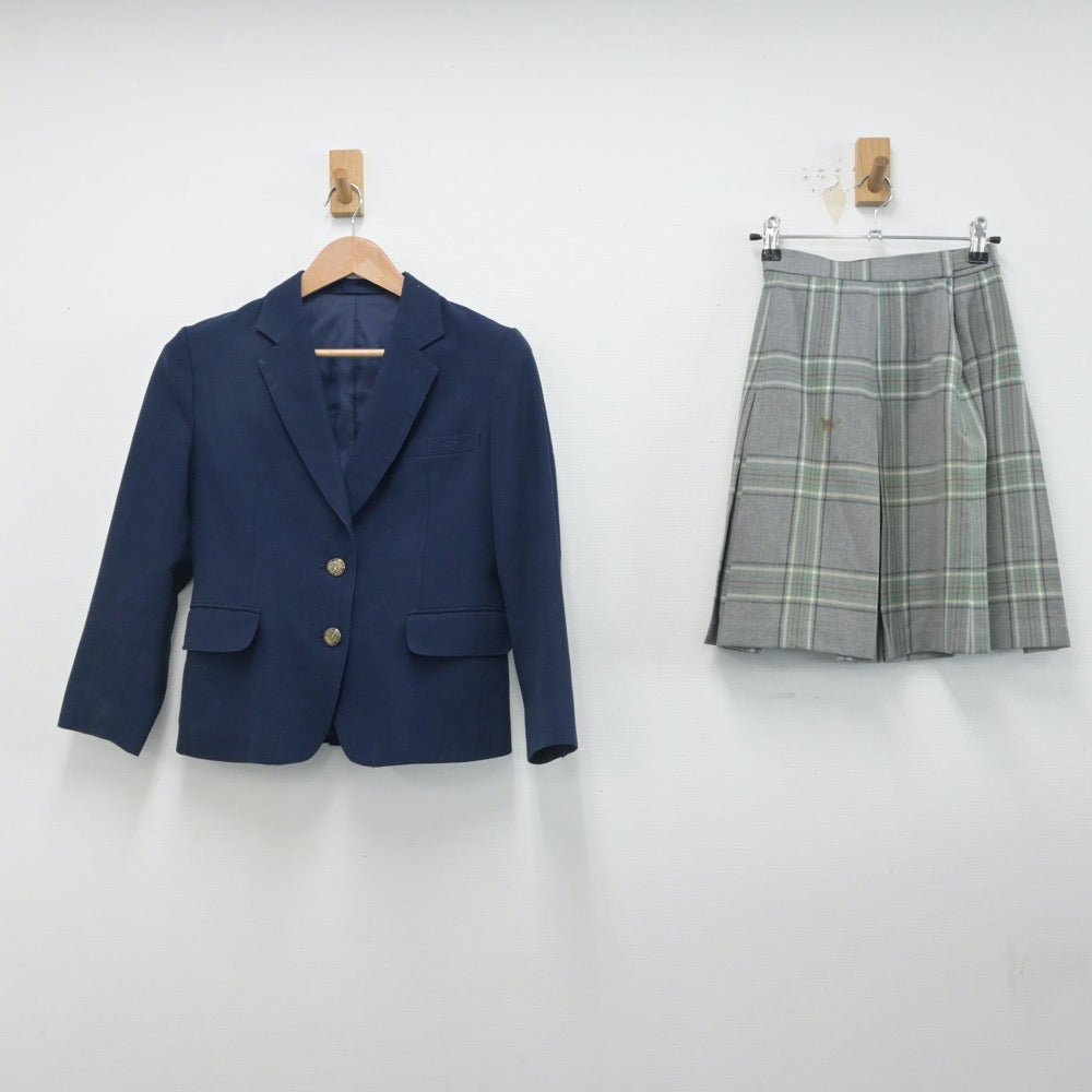 【中古】北海道 札幌商業高等学校 女子制服 3点（ブレザー・ベスト・スカート）sf015973