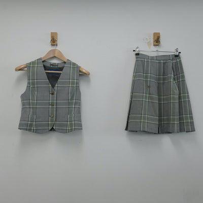 【中古】北海道 札幌商業高等学校 女子制服 3点（ブレザー・ベスト・スカート）sf015973