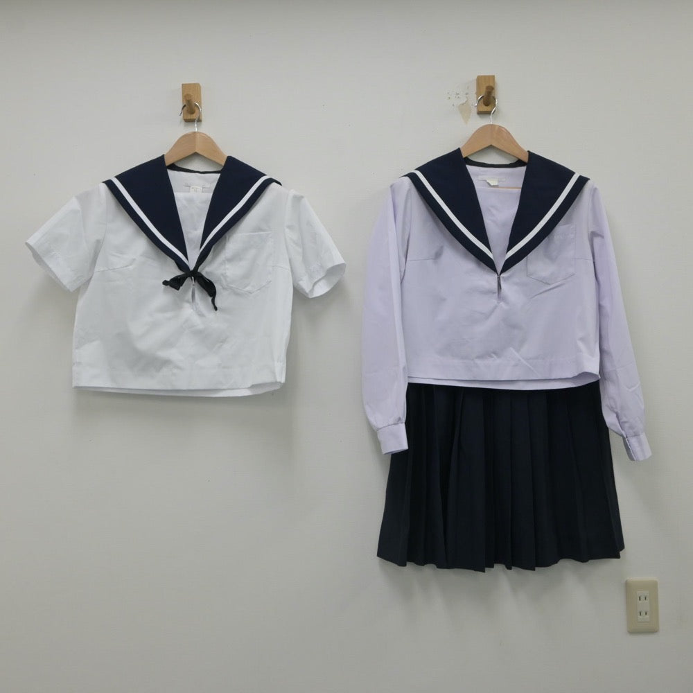 【中古】愛知県 愛知県立松蔭高等学校 女子制服 4点（セーラー服・スカート）sf015983