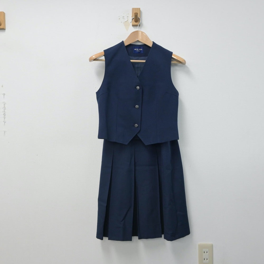 【中古】神奈川県 大和市立光丘中学校 女子制服 3点（ブレザー・ベスト・スカート）sf015985