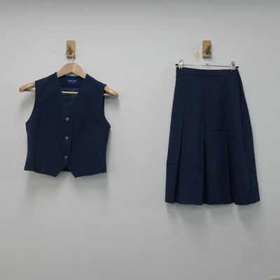 【中古】神奈川県 大和市立光丘中学校 女子制服 3点（ブレザー・ベスト・スカート）sf015985