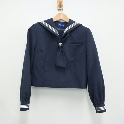 【中古】千葉県 逆井中学校 女子制服 3点（セーラー服・ジャンパースカート）sf015999