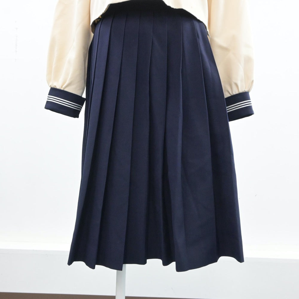 【中古】東京都 国学院久我山高等学校 女子制服 4点（セーラー服・スカート）sf016001