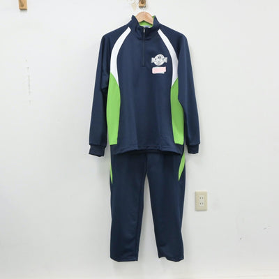 【中古】愛媛県 松山市立北条南中学校 女子制服 2点（ジャージ 上・ジャージ 下）sf016005