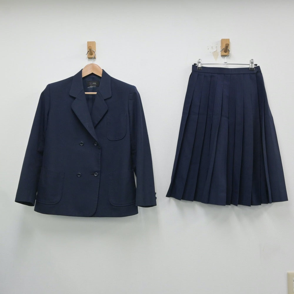 【中古】愛媛県 松山市立北条南中学校 女子制服 2点（ブレザー・スカート）sf016011