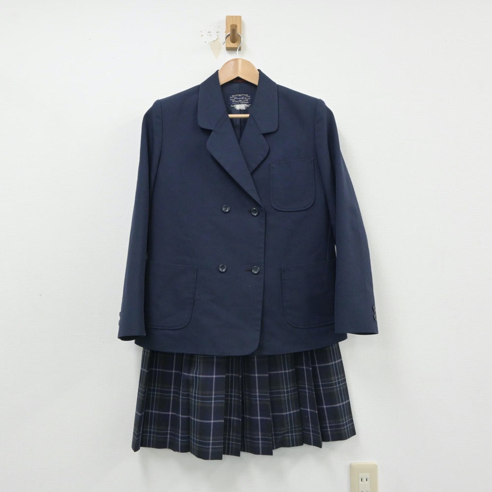 【中古】愛媛県 松山市立北条南中学校 女子制服 2点（ブレザー・スカート）sf016012