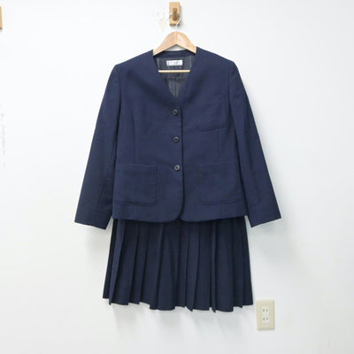 【中古】北海道 釧路景雲中学校 女子制服 4点（ブレザー・ベスト・スカート）sf016015